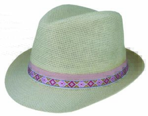 KIDS WOVEN TRILBY W RIBBON BAND - PACK 12