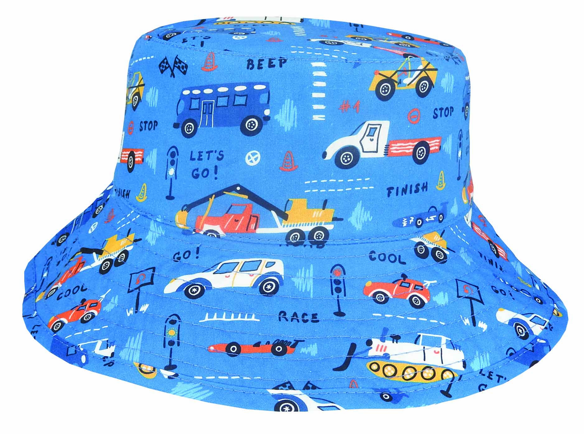 AUTOMOBILE PRINT COTTON CASUAL REVERSIBLE