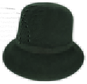 BOILED WOOL CLOCHE W/ BOW - PACK 12