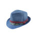 LEOPOLD - POLYESTER TRILBY w/ COTTON BIRD PRINT BAND & PRINT LINING