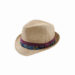 LEOPOLD - POLYESTER TRILBY w/ COTTON BIRD PRINT BAND & PRINT LINING